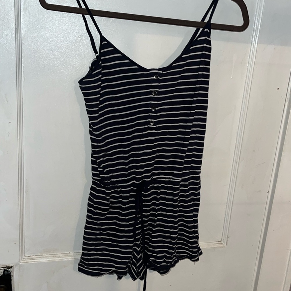 Juniors Aeropostale romper Breton stripe size small